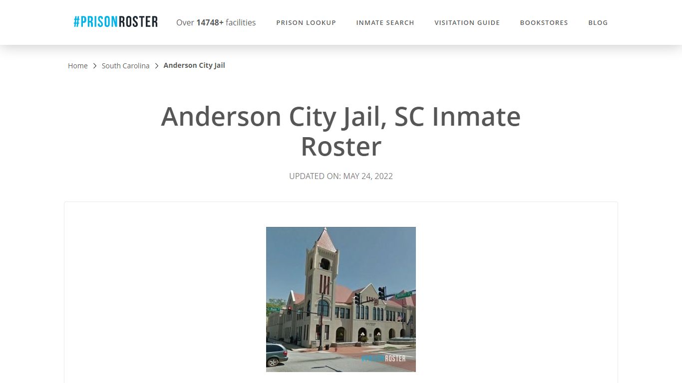 Anderson City Jail, SC Inmate Roster - Inmate Locator